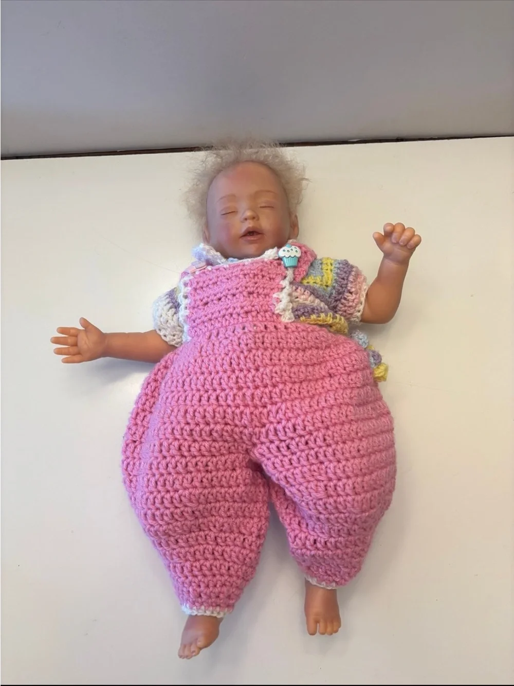 ADG Mayra Graz sleeping baby doll with knitted outfit